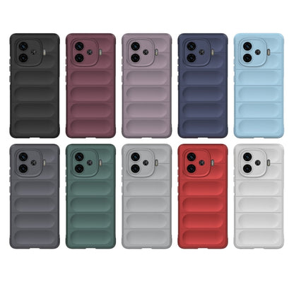 For vivo iQOO Z9 Turbo 5G Magic Shield TPU + Flannel Phone Case(Dark Green) - vivo Cases by buy2fix | Online Shopping UK | buy2fix