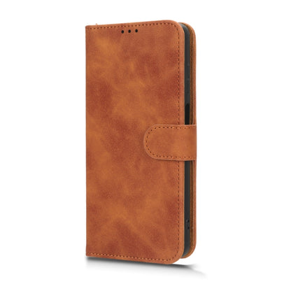 For Blackview A53 Pro Skin Feel Magnetic Flip Leather Phone Case(Brown) - More Brand by buy2fix | Online Shopping UK | buy2fix