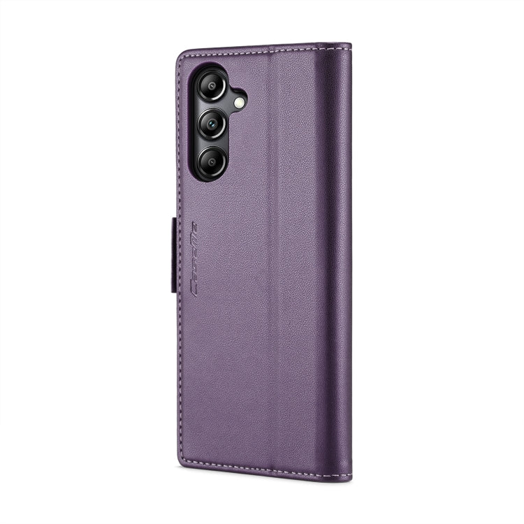 For Samsung Galaxy A05s CaseMe 023 Butterfly Buckle Litchi Texture RFID Anti-theft Leather Phone Case(Pearly Purple) - Galaxy Phone Cases by CaseMe | Online Shopping UK | buy2fix