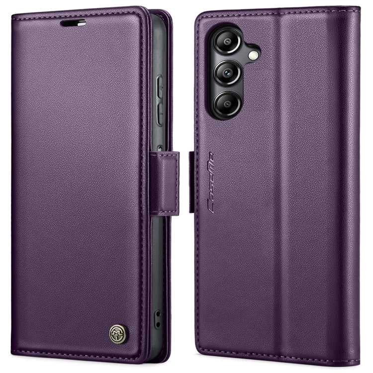 For Samsung Galaxy A05s CaseMe 023 Butterfly Buckle Litchi Texture RFID Anti-theft Leather Phone Case(Pearly Purple) - Galaxy Phone Cases by CaseMe | Online Shopping UK | buy2fix