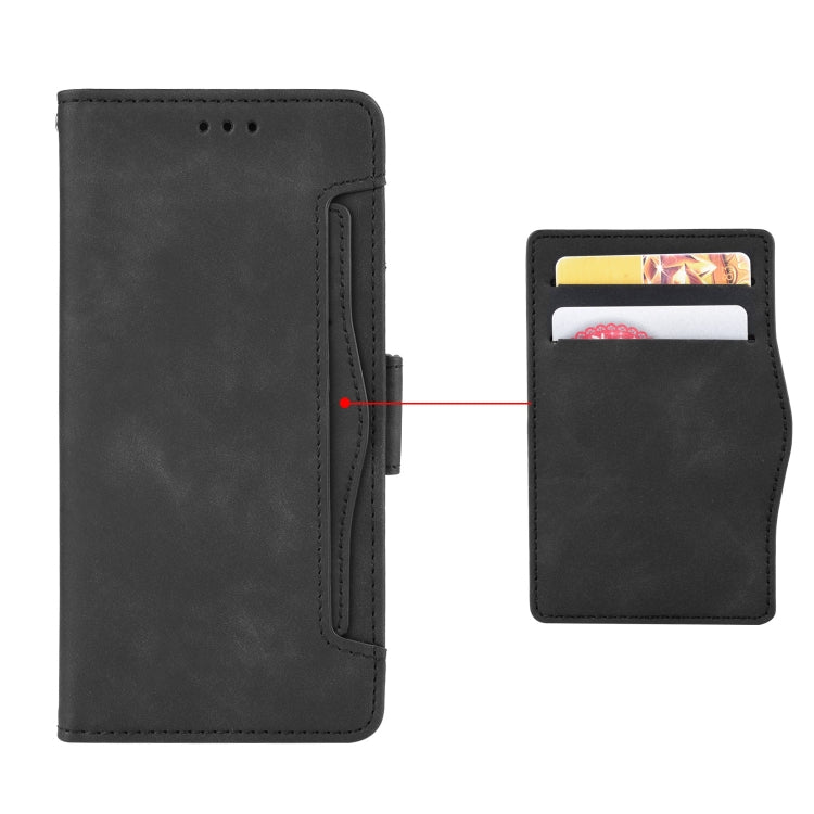 For Motorola Edge 40 Neo 5G Skin Feel Calf Texture Card Slots Leather Phone Case(Black) - Motorola Cases by buy2fix | Online Shopping UK | buy2fix