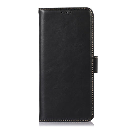For OPPO Find X7 Crazy Horse Top Layer Cowhide Leather Phone Case(Black) - Find X7 Cases by buy2fix | Online Shopping UK | buy2fix