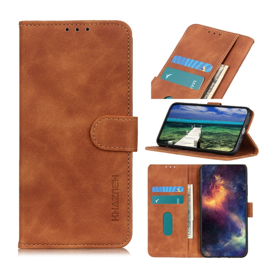 For Xiaomi Poco X6 Pro 5G/Redmi K70E KHAZNEH Retro Texture Flip Leather Phone Case(Brown) - K70E Cases by buy2fix | Online Shopping UK | buy2fix