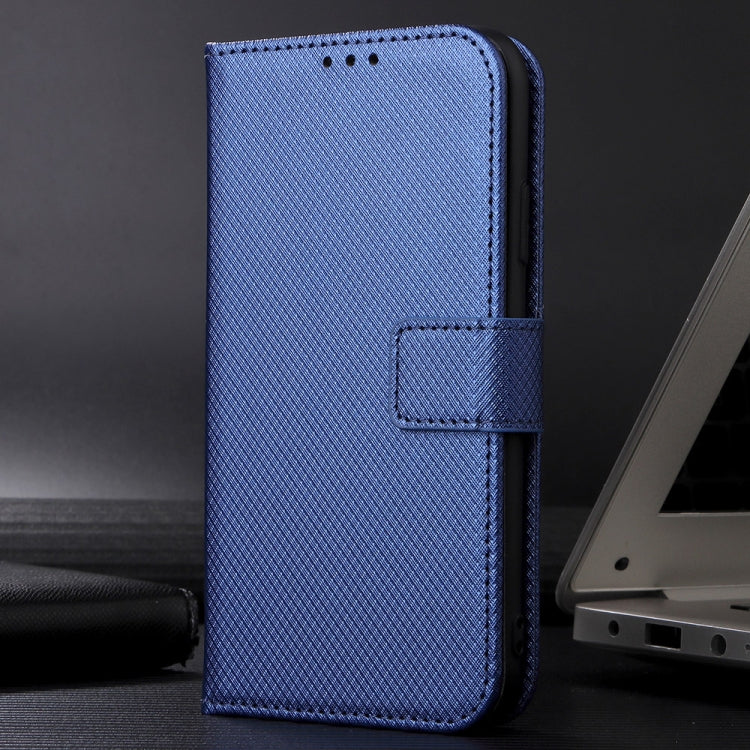 For Sony Xperia 10 VI 2024 Diamond Texture Leather Phone Case(Blue) - Sony Cases by buy2fix | Online Shopping UK | buy2fix