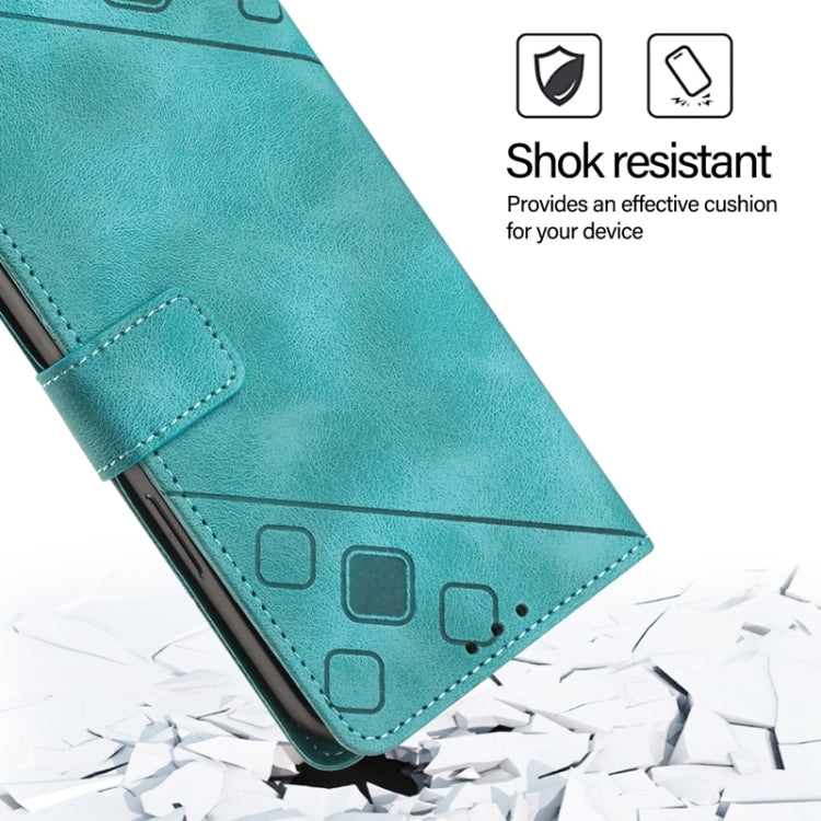 For Xiaomi Redmi K70 / K70 Pro Skin Feel Embossed Leather Phone Case(Green) - K70 Cases by buy2fix | Online Shopping UK | buy2fix