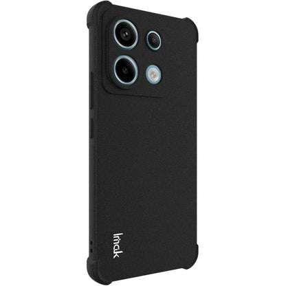 For Xiaomi Redmi Note 13 Pro+ 5G imak Shockproof Airbag TPU Phone Case(Matte Black) - Note 13 Pro+ Cases by imak | Online Shopping UK | buy2fix