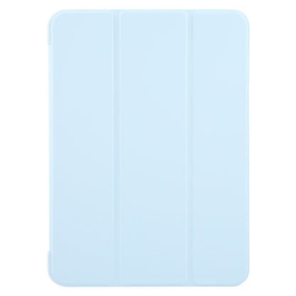 For iPad Air 11 2024 GEBEI 3-folding Holder Shockproof Flip Leather Tablet Case(Sky Blue) - iPad Air 11 2024 Cases by GEBEI | Online Shopping UK | buy2fix