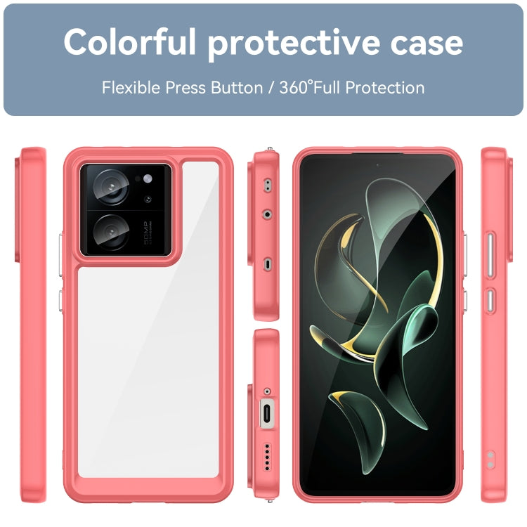 For Xiaomi Redmi K60 Ultra Colorful Series Acrylic Hybrid TPU Phone Case(Red) - Redmi K60 Ultra Cases by buy2fix | Online Shopping UK | buy2fix