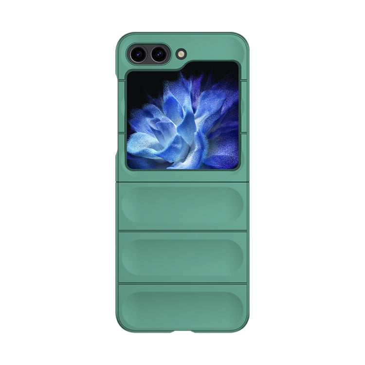 For Samsung Galaxy Z Flip5 Skin Feel Magic Shield Shockproof Phone Case(Dark Green) - Galaxy Z Flip5 Cases by buy2fix | Online Shopping UK | buy2fix