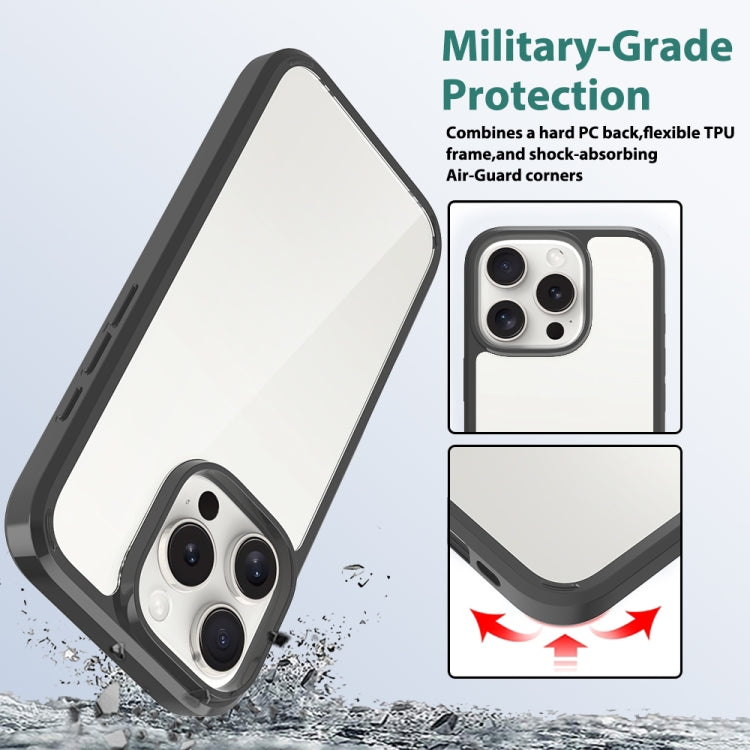 For iPhone 16 Pro Scratchproof Acrylic TPU Phone Case(Black) - iPhone 16 Pro Cases by buy2fix | Online Shopping UK | buy2fix