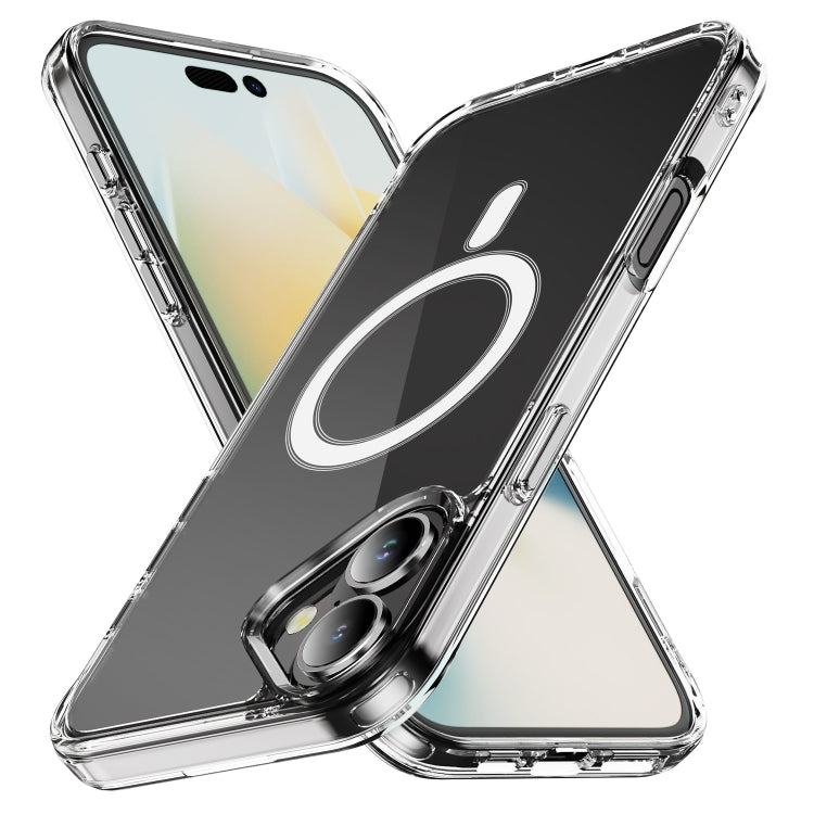 For iPhone 16 Plus MagSafe Clear Acrylic PC +TPU Phone Case(Transparent) - iPhone 16 Plus Cases by buy2fix | Online Shopping UK | buy2fix