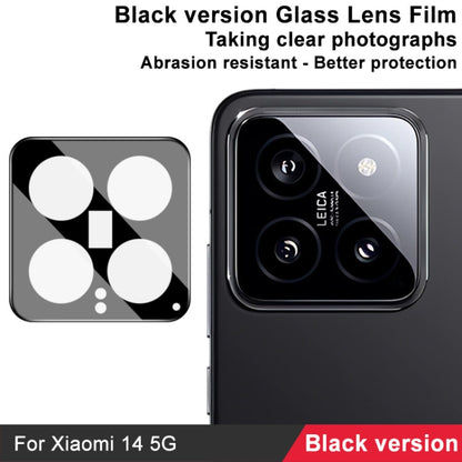 For Xiaomi 14 5G IMAK Rear Camera Lens Glass Film Black Version - For Xiaomi by imak | Online Shopping UK | buy2fix