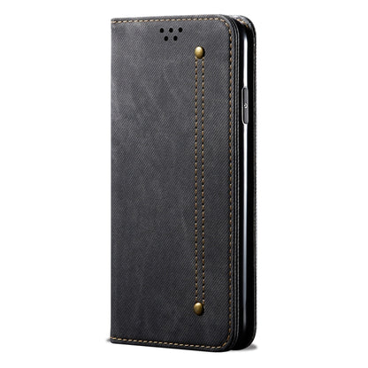 For Xiaomi 13 Lite / Civi 2 Denim Texture Flip Leather Phone Case(Black) - 13 Lite Cases by buy2fix | Online Shopping UK | buy2fix