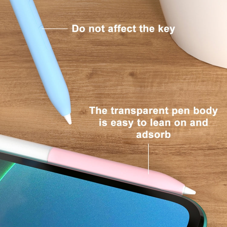 For Xiaomi Stylus Pen 2 Jelly Style Translucent Silicone Protective Pen Case(Purple) - Pencil Accessories by buy2fix | Online Shopping UK | buy2fix