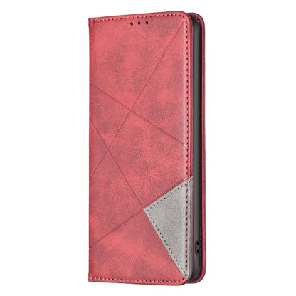 For Realme C53 Rhombus Texture Leather Phone Case(Red) - Realme Cases by buy2fix | Online Shopping UK | buy2fix