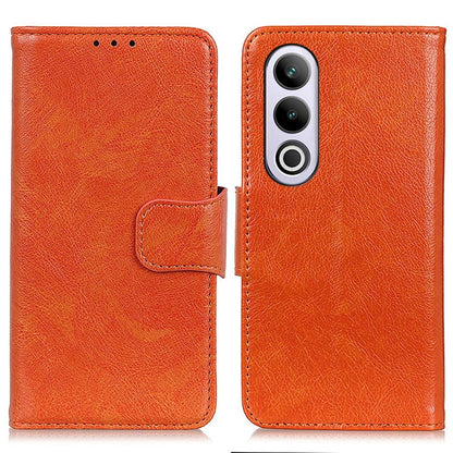 For OnePlus Nord 4E Global Nappa Texture Leather Phone Case(Orange) - OnePlus Cases by buy2fix | Online Shopping UK | buy2fix