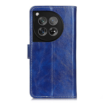 For OnePlus 12 Retro Crazy Horse Texture Leather Phone Case(Blue) - OnePlus Cases by buy2fix | Online Shopping UK | buy2fix