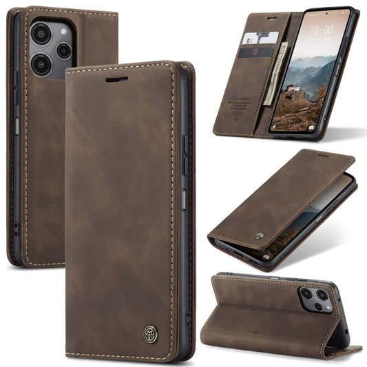 For Xiaomi Redmi 12 4G / 12 5G／Note 12R CaseMe 013 Multifunctional Horizontal Flip Leather Phone Case(Coffee) - Xiaomi Cases by CaseMe | Online Shopping UK | buy2fix