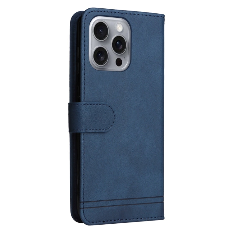 For iPhone 16 Pro Max Skin Feel Life Tree Leather Phone Case(Blue) - iPhone 16 Pro Max Cases by buy2fix | Online Shopping UK | buy2fix