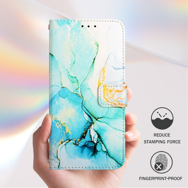 For iPhone 16 Pro Max PT003 Marble Pattern Flip Leather Phone Case(Green LS003) - iPhone 16 Pro Max Cases by buy2fix | Online Shopping UK | buy2fix