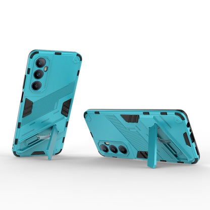 For Realme C65 4G Global Punk Armor 2 in 1 PC + TPU Phone Case with Holder(Blue) - Realme Cases by buy2fix | Online Shopping UK | buy2fix