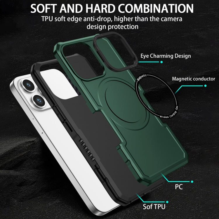 For iPhone 15 Pro MagSafe Shockproof Armor Phone Case(Dark Green) - iPhone 15 Pro Cases by buy2fix | Online Shopping UK | buy2fix