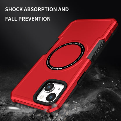 For iPhone 15 Plus MagSafe Shockproof Armor Phone Case(Red) - iPhone 15 Plus Cases by buy2fix | Online Shopping UK | buy2fix