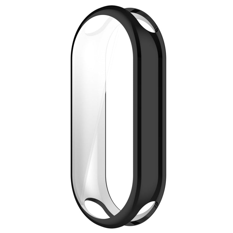 For Xiaomi Mi Band 8 Full Coverage TPU Electroplating Watch Protective Case(Black) - Watch Cases by buy2fix | Online Shopping UK | buy2fix