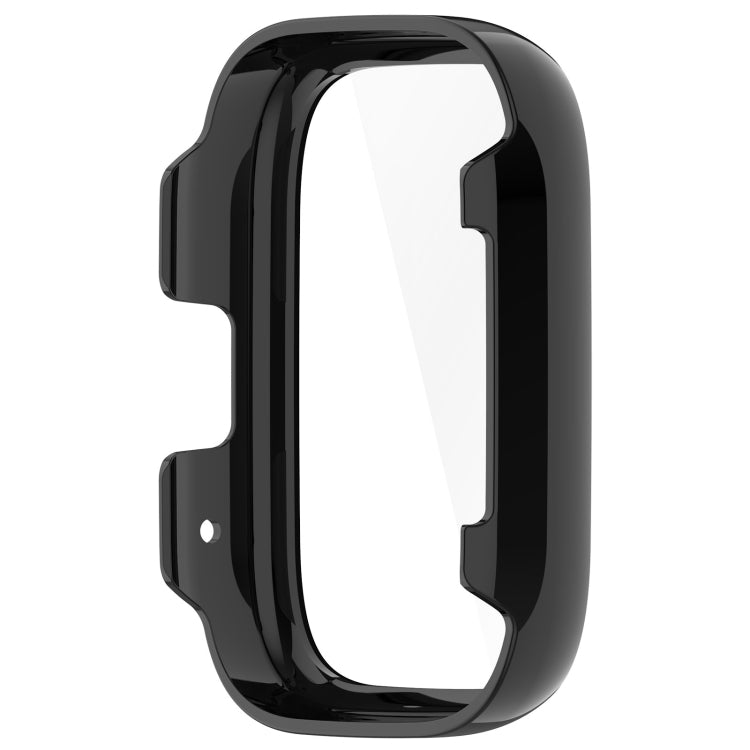 For Redmi Watch 3 Lite PC + Tempered Film Integrated Watch Protective Case(Black) - Watch Cases by buy2fix | Online Shopping UK | buy2fix