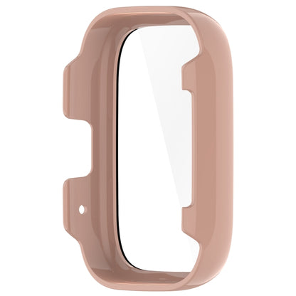 For Redmi Watch 3 Lite PC + Tempered Film Integrated Watch Protective Case(Pink) - Watch Cases by buy2fix | Online Shopping UK | buy2fix