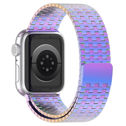 For Apple Watch Ultra 2 49mm Magnetic Buckle Stainless Steel Metal Watch Band(Colorful) - Watch Bands by buy2fix | Online Shopping UK | buy2fix