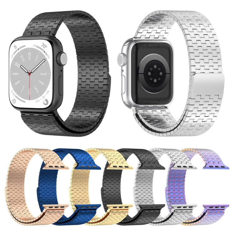 For Apple Watch Ultra 2 49mm Magnetic Buckle Stainless Steel Metal Watch Band(Colorful) - Watch Bands by buy2fix | Online Shopping UK | buy2fix