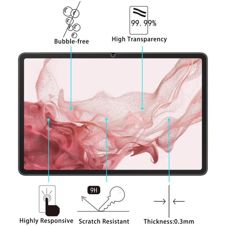 For Samsung Galaxy Tab S9 Plus 2pcs 9H 0.3mm Explosion-proof Tempered Glass Film - Tab S9+ Tempered Glass by buy2fix | Online Shopping UK | buy2fix