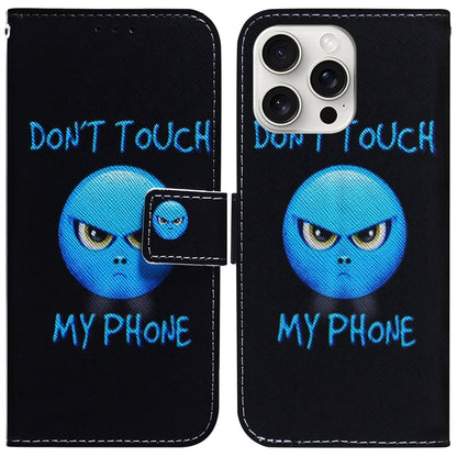 For iPhone 16 Pro Coloured Drawing Flip Leather Phone Case(Anger) - iPhone 16 Pro Cases by buy2fix | Online Shopping UK | buy2fix