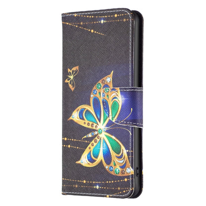 For Samsung Galaxy S23 FE 5G Colored Drawing Pattern Leather Phone Case(Big Butterfly) - Galaxy S23 FE 5G Cases by buy2fix | Online Shopping UK | buy2fix