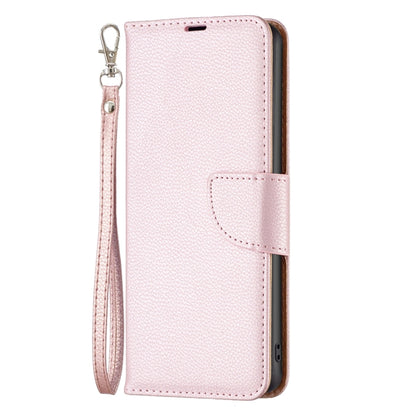 For Samsung Galaxy A25 5G Litchi Texture Pure Color Flip Leather Phone Case(Rose Gold) - Galaxy Phone Cases by buy2fix | Online Shopping UK | buy2fix