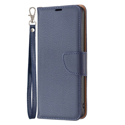 For Samsung Galaxy S24 5G Litchi Texture Pure Color Flip Leather Phone Case(Blue) - Galaxy S24 5G Cases by buy2fix | Online Shopping UK | buy2fix