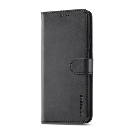 For Samsung Galaxy A55 5G LC.IMEEKE Calf Texture Leather Phone Case(Black) - Galaxy Phone Cases by LC.IMEEKE | Online Shopping UK | buy2fix