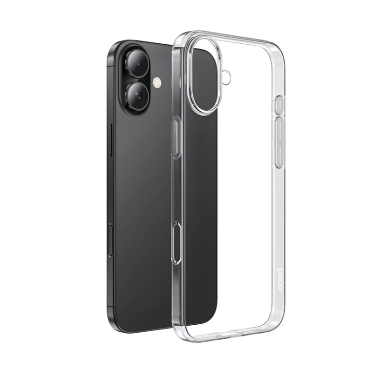 For iPhone 16 Plus hoco Light Series Soft TPU Phone Case(Transparent) - iPhone 16 Plus Cases by hoco | Online Shopping UK | buy2fix