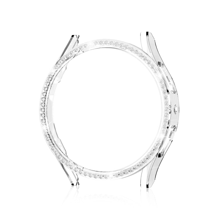 For Samsung Galaxy Watch 6 40mm Diamond Hollow PC Watch Protective Case(Transparent) - Watch Cases by buy2fix | Online Shopping UK | buy2fix