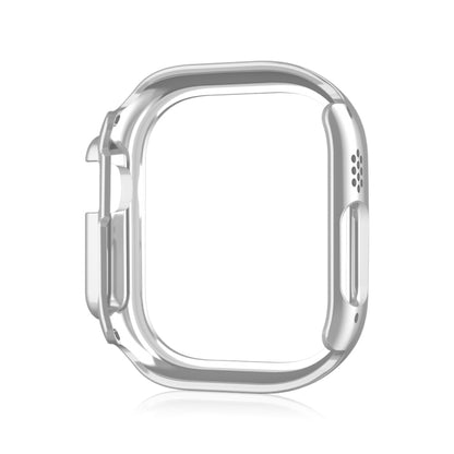 For Apple Watch Ultra 2 / Ultra 49mm Double Row Diamond Hollow PC Watch Case(Silver) - Watch Cases by buy2fix | Online Shopping UK | buy2fix