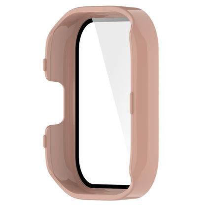 For Redmi Watch 3 Lite / Redmi Watch 3 Active PC + Tempered Film Integrated Watch Protective Case(Pink) - Watch Cases by buy2fix | Online Shopping UK | buy2fix