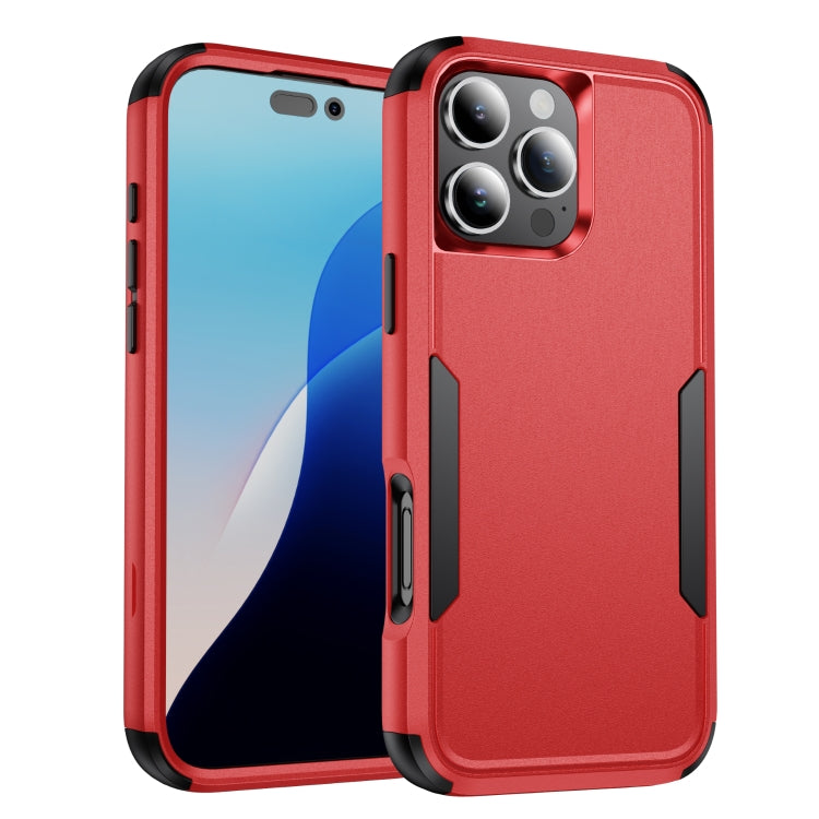 For iPhone 16 Pro Commuter Shockproof TPU + PC Phone Case(Red+Black) - iPhone 16 Pro Cases by buy2fix | Online Shopping UK | buy2fix