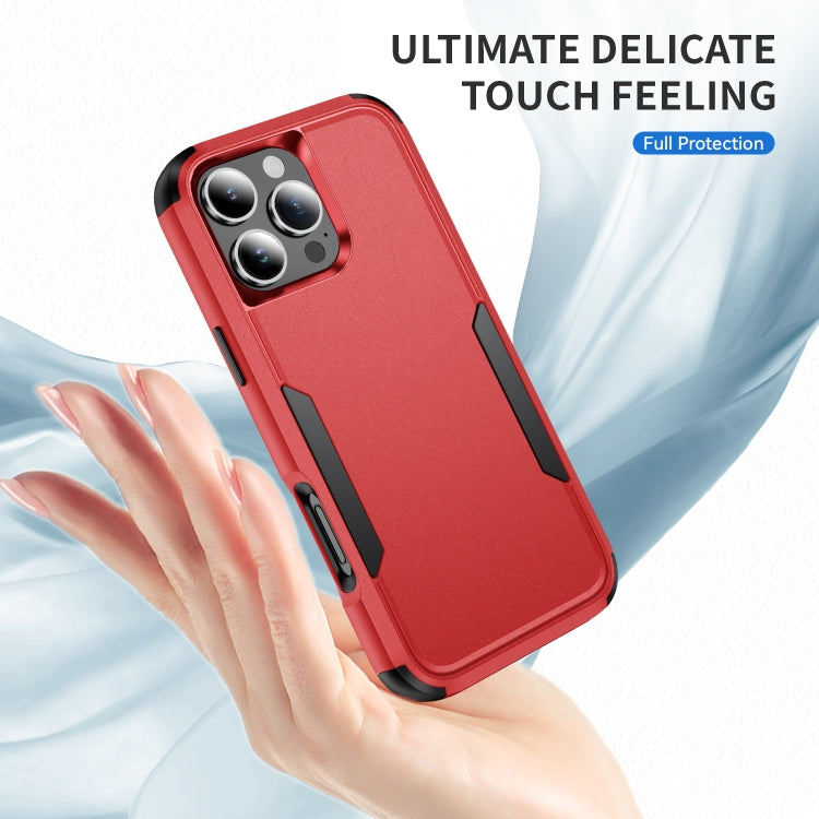 For iPhone 16 Pro Commuter Shockproof TPU + PC Phone Case(Red+Black) - iPhone 16 Pro Cases by buy2fix | Online Shopping UK | buy2fix