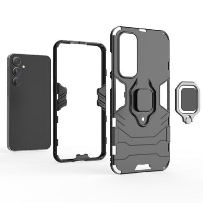 For Samsung Galaxy A55 5G PC + TPU Shockproof Protective Phone Case with Magnetic Ring Holder(Navy Blue) - Galaxy Phone Cases by buy2fix | Online Shopping UK | buy2fix