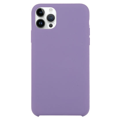 For iPhone 16 Pro Max Solid Silicone Phone Case(Purple) - iPhone 16 Pro Max Cases by buy2fix | Online Shopping UK | buy2fix