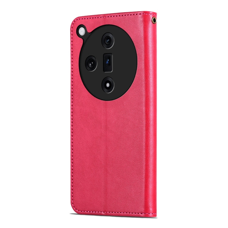 For OPPO Find X7 AZNS Sheepskin Texture Flip Leather Phone Case(Red) - Find X7 Cases by AZNS | Online Shopping UK | buy2fix