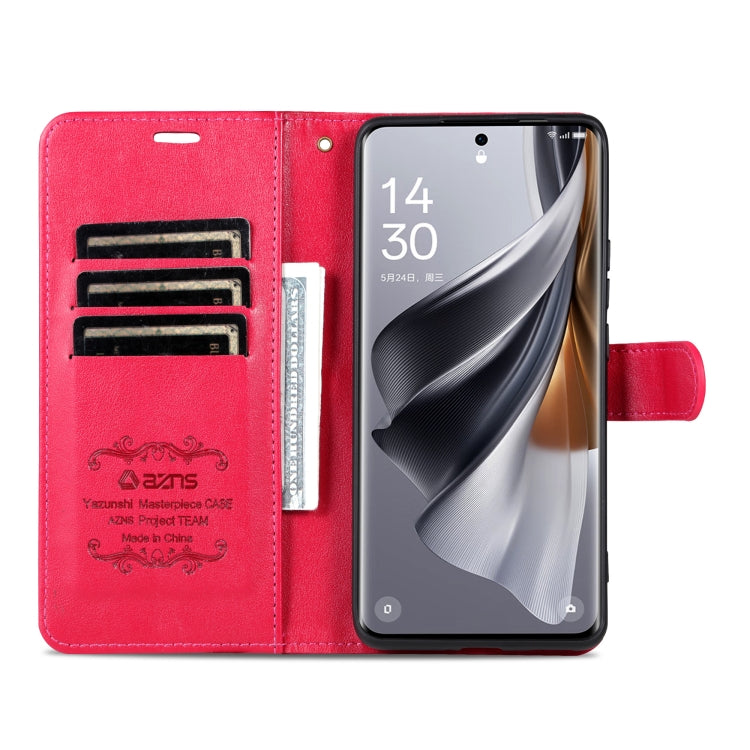 For OPPO Find X7 AZNS Sheepskin Texture Flip Leather Phone Case(Red) - Find X7 Cases by AZNS | Online Shopping UK | buy2fix