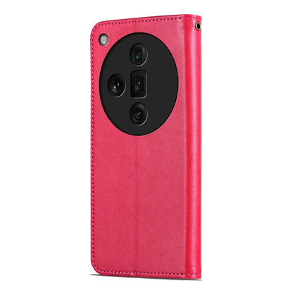 For OPPO Find X7 Ultra AZNS Sheepskin Texture Flip Leather Phone Case(Red) - OPPO Cases by AZNS | Online Shopping UK | buy2fix