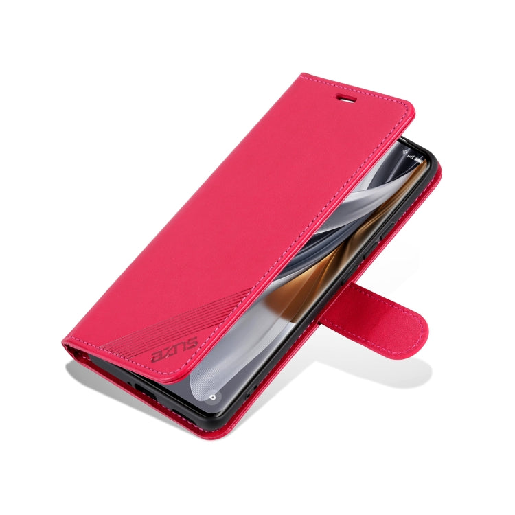 For OPPO Find X7 Ultra AZNS Sheepskin Texture Flip Leather Phone Case(Red) - OPPO Cases by AZNS | Online Shopping UK | buy2fix